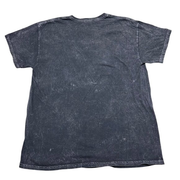 Nirvana Women Size L Black Wash‎ Pink Happy Face Graphic Print Tee T-Shirt NWT - Picture 4 of 5